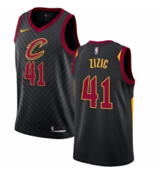 Youth Nike Cleveland Cavaliers #41 Ante Zizic Authentic Black NBA Jersey Statement Edition