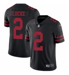 Men's Nike San Francisco 49ers #2 Jeff Locke Black Vapor Untouchable Limited Player NFL Jersey