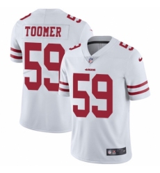Men's Nike San Francisco 49ers #59 Korey Toomer White Vapor Untouchable Limited Player NFL Jersey