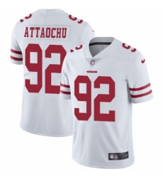Youth Nike San Francisco 49ers #92 Jeremiah Attaochu White Vapor Untouchable Limited Player NFL Jersey