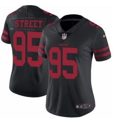 Women's Nike San Francisco 49ers #95 Kentavius Street Black Vapor Untouchable Elite Player NFL Jersey