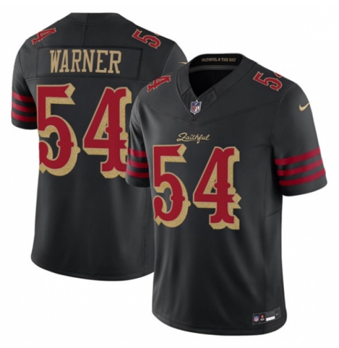 Women's San Francisco 49ers #54 Fred Warner Black 2025 F.U.S.E. “Rivalries” Vapor Limited Football Stitched Jersey