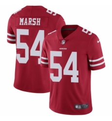Men's Nike San Francisco 49ers #54 Cassius Marsh Red Team Color Vapor Untouchable Limited Player NFL Jersey