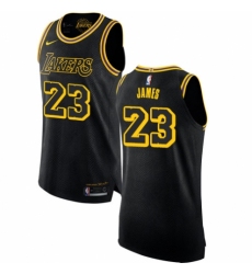 Women's Nike Los Angeles Lakers #23 LeBron James Swingman Black NBA Jersey - City Edition