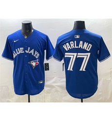 Men's Toronto Blue Jays #77 Louis Varland Royal 2025 Limited Stitched Baseball Jersey