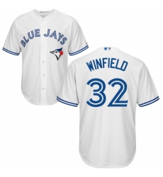 Youth Majestic Toronto Blue Jays #32 Dave Winfield Replica White Home MLB Jersey