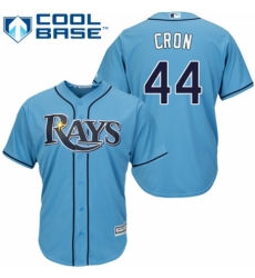 Men's Majestic Tampa Bay Rays #44 C. J. Cron Replica Light Blue Alternate 2 Cool Base MLB Jersey