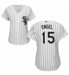 Women's Majestic Chicago White Sox #15 Adam Engel Authentic White Home Cool Base MLB Jersey