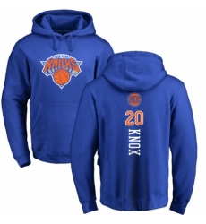 NBA Nike New York Knicks #20 Kevin Knox Royal Blue Backer Pullover Hoodie
