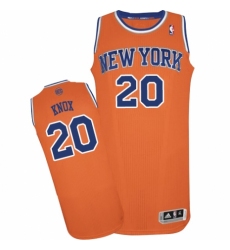 Women's Adidas New York Knicks #20 Kevin Knox Authentic Orange Alternate NBA Jersey