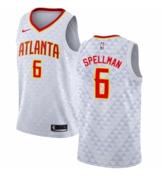 Women's Nike Atlanta Hawks #6 Omari Spellman Swingman White NBA Jersey - Association Edition