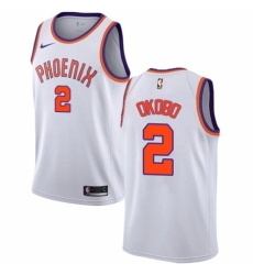 Women's Nike Phoenix Suns #2 Elie Okobo Authentic White NBA Jersey - Association Edition