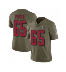 Men's Atlanta Falcons #65 Brandon Fusco Limited Olive 2017 Salute to Service Football Jersey