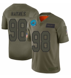 Youth Carolina Panthers #98 Marquis Haynes Limited Camo 2019 Salute to Service Football Jersey