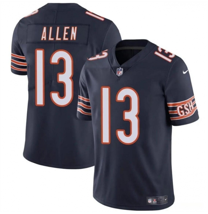 Men's Chicago Bears #13 Keenan Allen Navy Vapor Football Stitched Jersey