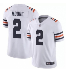 Youth Chicago Bears #2 DJ Moore White Vapor Limited Stitched Jersey