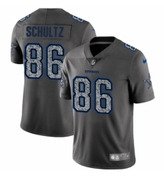 Men's Nike Dallas Cowboys #86 Dalton Schultz Gray Static Vapor Untouchable Limited NFL Jersey