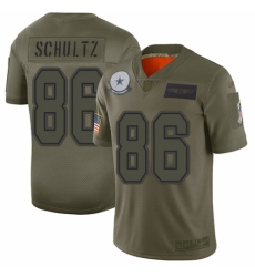 Women's Dallas Cowboys #86 Dalton Schultz Limited Camo 2019 Salute to Service Football Jersey