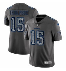 Youth Nike Dallas Cowboys #15 Deonte Thompson Gray Static Vapor Untouchable Limited NFL Jersey