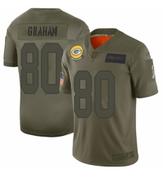 Men's Green Bay Packers #80 Jimmy Graham Limited Camo 2019 Salute to Service Football Jersey