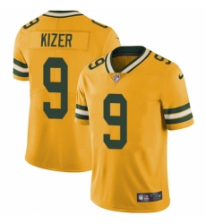 Men's Nike Green Bay Packers #9 DeShone Kizer Elite Gold Rush Vapor Untouchable NFL Jersey