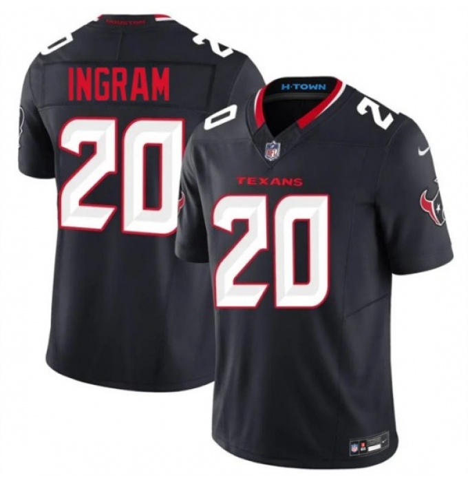 Men's Houston Texans #20 Ja'Marcus Ingram Navy 2026 F.U.S.E. Vapor Limited Stitched Football Jersey