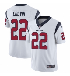 Men's Nike Houston Texans #22 Aaron Colvin White Vapor Untouchable Limited Player NFL Jersey