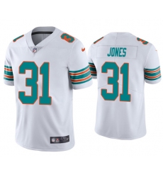 Men's Miami Dolphins #31 Byron Jones 2020 White Vapor Limited Stitched Jersey