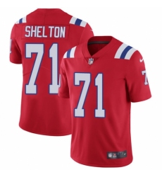 Youth Nike New England Patriots #71 Danny Shelton Red Alternate Vapor Untouchable Limited Player NFL Jersey