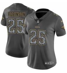 Women's Nike New Orleans Saints #25 Patrick Robinson Gray Static Vapor Untouchable Limited NFL Jersey
