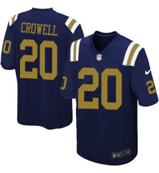 Men's Nike New York Jets #20 Isaiah Crowell Game Navy Blue Alternate NFL Jersey
