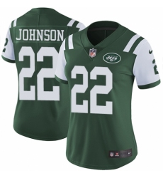 Women's Nike New York Jets #22 Trumaine Johnson Green Team Color Vapor Untouchable Limited Player NFL Jersey