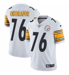 Youth Nike Pittsburgh Steelers #76 Chukwuma Okorafor Gray Static Vapor Untouchable Limited NFL Jersey