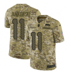 Men's Nike Seattle Seahawks #11 Sebastian Janikowski Limited Camo 2018 Salute to Service NFL Jersey