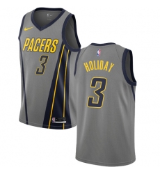 Women's Nike Indiana Pacers #3 Aaron Holiday Swingman Gray NBA Jersey - City Edition