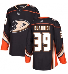 Men's Adidas Anaheim Ducks #39 Joseph Blandisi Authentic Black Home NHL Jersey