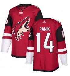 Men's Adidas Arizona Coyotes #14 Richard Panik Authentic Burgundy Red Home NHL Jersey