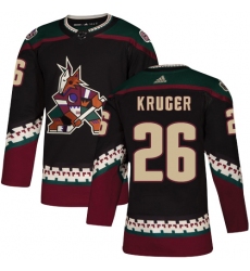 Youth Adidas Arizona Coyotes #26 Marcus Kruger Authentic Black Alternate NHL Jersey