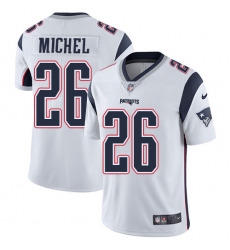 Youth Nike New England Patriots #26 Sony Michel White Vapor Untouchable Limited Player NFL Jersey