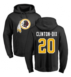 NFL Nike Washington Redskins #20 Ha Clinton-Dix Black Name & Number Logo Pullover Hoodie