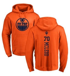 NHL Adidas Edmonton Oilers #70 Ryan McLeod Orange One Color Backer Pullover Hoodie