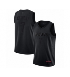Men's Houston Rockets #7 Carmelo Anthony Swingman Black MVP Basketball Jersey