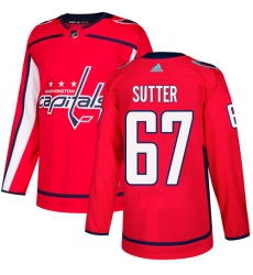 Youth Adidas Washington Capitals #67 Riley Sutter Premier Red Home NHL Jersey