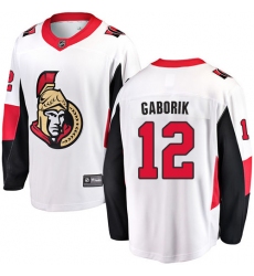 Youth Ottawa Senators #12 Marian Gaborik Fanatics Branded White Away Breakaway NHL Jersey