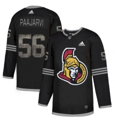 Men's Adidas Ottawa Senators #56 Magnus Paajarvi Black Authentic Classic Stitched NHL Jersey