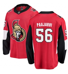 Youth Ottawa Senators #56 Magnus Paajarvi Fanatics Branded Red Home Breakaway NHL Jersey