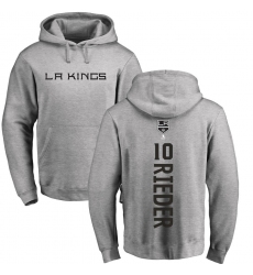 NHL Adidas Los Angeles Kings #10 Tobias Rieder Ash Backer Pullover Hoodie