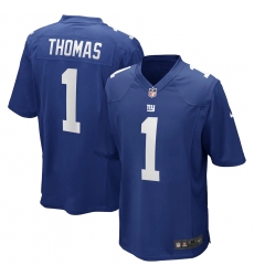 Men's New York Giants #1 Andrew Thomas Nike Royal 2020 NFL Draft First Round Pick Game Jersey.webp