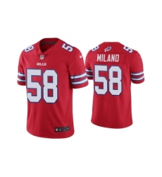 Men's Buffalo Bills #58 Matt Milano 2022 Red Vapor Untouchable Limited Stitched Jersey