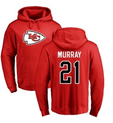 NFL Nike Kansas City Chiefs #21 Eric Murray Red Name & Number Logo Pullover Hoodie